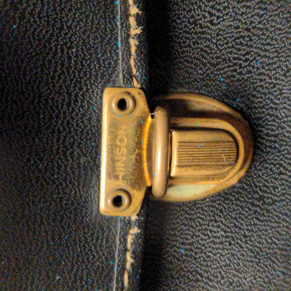 Hinson vintage 1950s black camera bag Talon zipper Hinson hardware 5/$35 - Picture 7 of 14